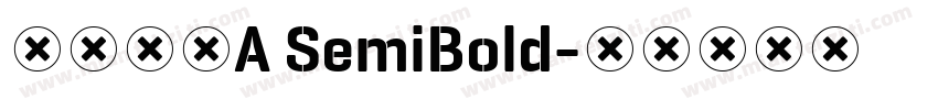 澹雅明体A SemiBold字体转换